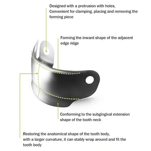 Dental Sectional Matrix System, D3 Dental Metal Matrices Band,R7 Dental Metal Matrices Clamp Ring, Tooth Repair Kits (D3-Set) in Saudi Arabia