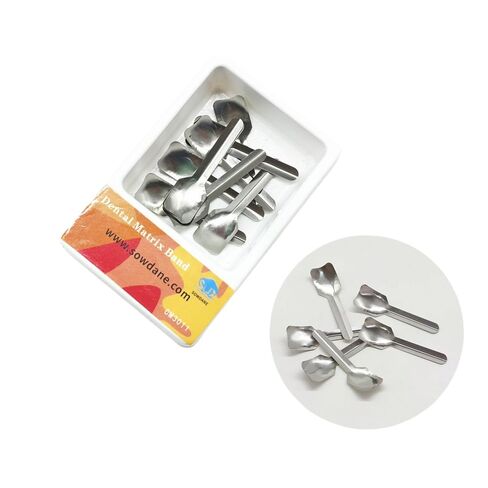 12Pcs/Box Anterior Matrix Bands, Dental Metal Curvature Matrix Bands for Proximal Anterior Restoration in Kuwait