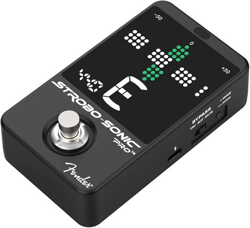 Fender Strobo-Sonic Pro Strobe Guitar Tuner Pedal, Ultra Precise 0.01 Cent Accuracy, Dual Display Modes, Large LED Screen, Pedalboard Friendly in Kuwait