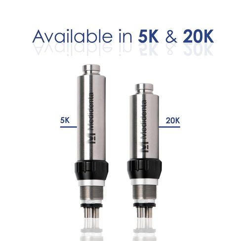 Medidenta Star-Type 5K Low-Speed Motor - Air-Driven Dental Handpiece Motor, 150-5,000 RPM with 360 gcm Torque, Forward/Reverse, Compatible with Star Titan Attachments, Autoclavable (1 Unit) in Kuwait