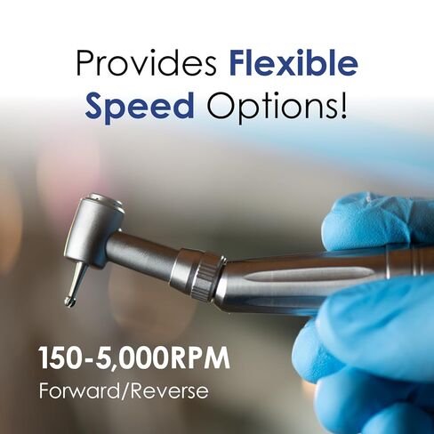 Medidenta Star-Type 5K Low-Speed Motor - Air-Driven Dental Handpiece Motor, 150-5,000 RPM with 360 gcm Torque, Forward/Reverse, Compatible with Star Titan Attachments, Autoclavable (1 Unit) in Kuwait