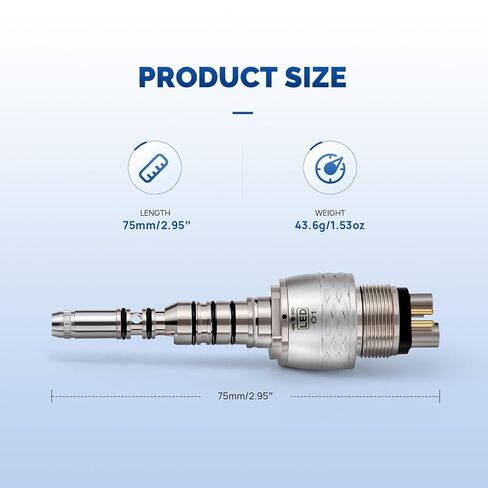 Coxo CX207-G Fiber-Optic Quick Coupler, for High-Speed Air Turbine Handpiece, 6-Hole, #229-GK, Sold by JMU in Kuwait