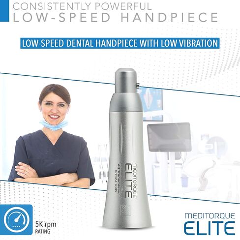 Medidenta Meditorque Elite 4:1 Prophy Nose Cone, 5,000rpm 4:1 Low-Speed Dental Handpiece 4 Holes, Push-Pull Friction Grip Chuck- Low Vibration and Ergonomically Designed for Seamless Grip - 4-1ENCONE in Kuwait