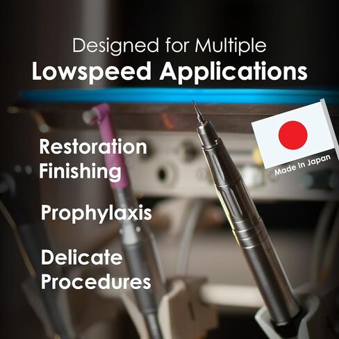 Medidenta Star-Type 20K Low-Speed Motor - Air-Driven Dental Handpiece Motor, 600-20,000 RPM with Forward/Reverse, Compatible with Star Titan Attachments, Autoclavable (1 Unit) in Kuwait