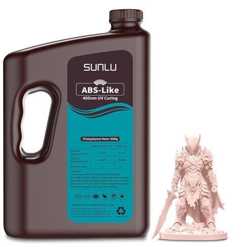 SUNLU Upgraded 2KG ABS Like Resin with Enhanced Strength and Toughness, High Compatibility 3D Printer Resin, 2000G Grey in Saudi Arabia