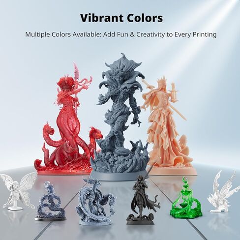 ANYCUBIC راتينج يشبه ABS قابل للغسل في الماء 3.0، راتنج طابعة ثلاثية الأبعاد، صلابة عالية ودقة عالية، سهل المعالجة اللاحقة، رائحة منخفضة، توافق واسع لجميع طابعات LCD ثلاثية الأبعاد (رمادي، 1 كجم) in Saudi Arabia