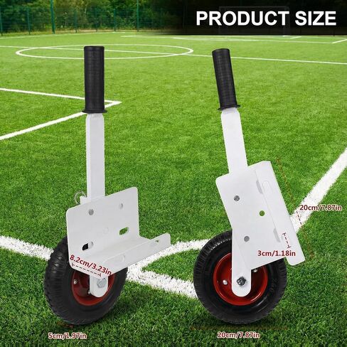 Soccer Goal Dolly with High-Lift Rubber Wheels & Rotating Flip-Over Mounting Kit Heavy-Duty Mover for Portable Soccer Goals & Poultry Coop Mobilization in Saudi Arabia