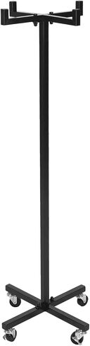 4 Wheeler Hula Ring Trolley High 120CM/46.8in Metal Mobile Jump Rope Tree Rack Sports Hoop Ring Stand Up Holders Freestanding Storage Cart for Gym in Kuwait