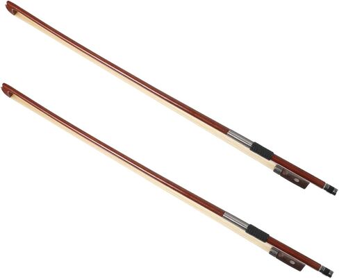 BESPORTBLE 2Pcs Violin Bow Replacement for Students Handmade Instrument Bow with Natural Horsehair for Practice and Training Balanced Design for Tone and Comfort in Saudi Arabia