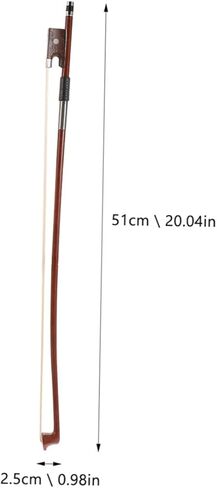 BESPORTBLE 2Pcs Violin Bow Replacement for Students Handmade Instrument Bow with Natural Horsehair for Practice and Training Balanced Design for Tone and Comfort in Saudi Arabia