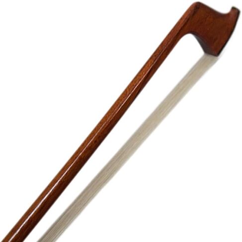 PAITITI 4/4 Full Size Violin Bow Brazil Wood Mongolian Horsehair Round Stick Yak Horn Artist Frog Fully-Line Abalone Inlay Silver Wrap in Saudi Arabia