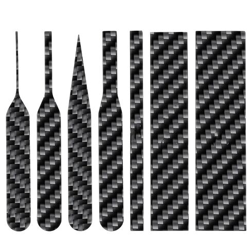 7 PCS Carbon Fiber Sanding Sticks, Hobby Model Making Tools, Professional Polishing Sanding Sticks for Sticky Sandpaper and Small Areas (3"×0.8",3"×0.6",3"×0.2", 4 Detail Boards) in Saudi Arabia