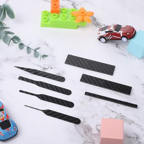 7 PCS Carbon Fiber Sanding Sticks, Hobby Model Making Tools, Professional Polishing Sanding Sticks for Sticky Sandpaper and Small Areas (3"×0.8",3"×0.6",3"×0.2", 4 Detail Boards) in Saudi Arabia