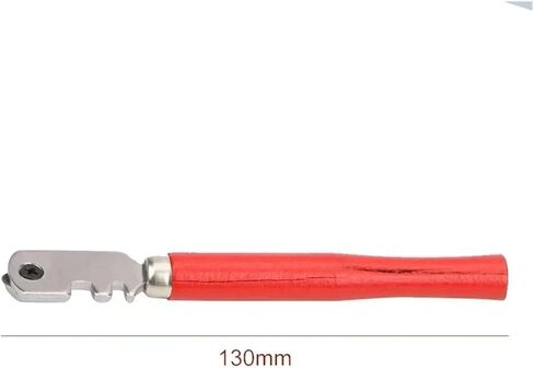 MIUYTRN 130 مللي متر قاطع الزجاج المحمول المهنية قاطع البلاط الزجاجي مقبض خشبي أداة لقطع العمل المنزلي الحديد الخشب cuicui in Kuwait