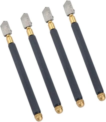 MIUYTRN 2/3/4/6 PcsTC-17For Cutting Mosaic/Tile/Mirror/Oiled Glass Oiled Glass Cutter Metal Shank Diamond Straight Cutting Kit Hand Tool cuicui(Set3) in Kuwait
