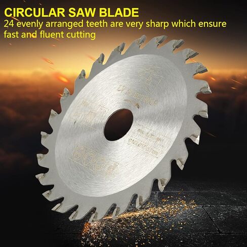 Professional 85mm Cemented Carbide Circular Saw 24 Teeth Wood Cutting Disc for Woodworking Rotary Tools Durable High Precision Smooth Cutting in Saudi Arabia