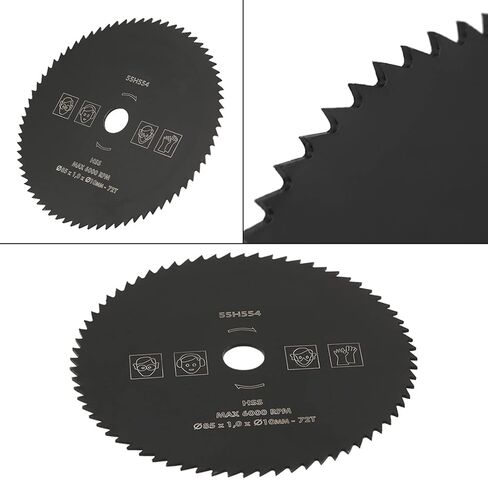 85mm HSS Circular Saw 72T High Speed Steel Cutting Disc Wheel Professional Grade for Wood Metal Plastic PVC Pipe Cutting Tools Durable Construction in Saudi Arabia