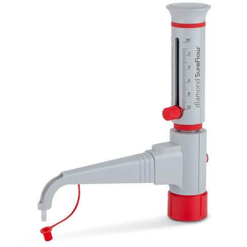 Globe Scientific GBTD-50 Bottle Top Dispenser Standard Diamond SureFlow, 5.0mL to 50.0mL, 1.0mL Increment, Each in Saudi Arabia