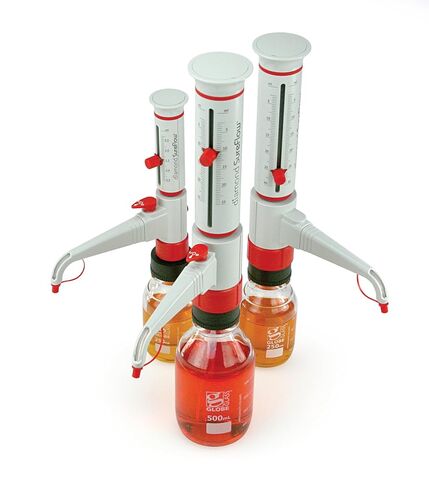 Globe Scientific GBTD-50 Bottle Top Dispenser Standard Diamond SureFlow, 5.0mL to 50.0mL, 1.0mL Increment, Each in Saudi Arabia