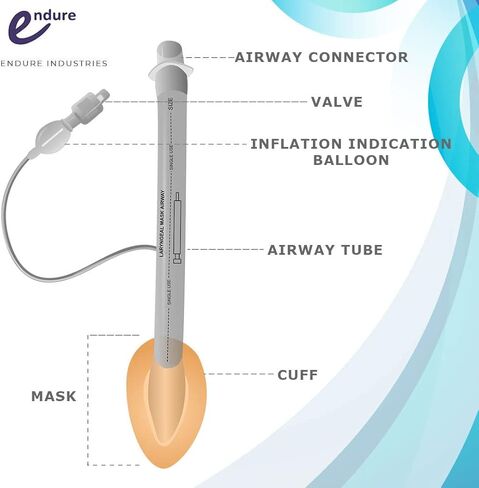 Endure Disposable Laryngeal Mask Airway, LMA, 10 Pack (Size 1) in Saudi Arabia