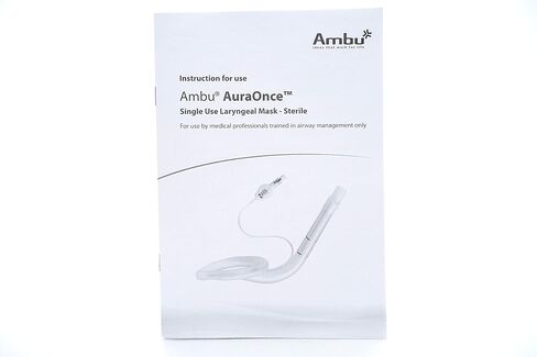 أقنعة AMBU AURAONCE LARYNGEAL، مقاس 4، للكبار، أصفر، سيليكون PVC، 321400000U (علبة مكونة من 10) in Kuwait
