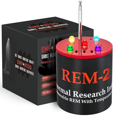 معدات صيد الأشباح EMF+ATDD، مراقبة خوارق - كاشف EMF ودرجة الحرارة الاحترافي، هوائي أكثر حساسية بنسبة 40%، 5 مستويات قابلة للتعديل، معايرة تلقائية (إصدار مطور) in Kuwait