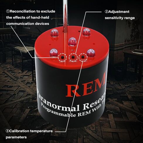 معدات صيد الأشباح EMF+ATDD، مراقبة خوارق - كاشف EMF ودرجة الحرارة الاحترافي، هوائي أكثر حساسية بنسبة 40%، 5 مستويات قابلة للتعديل، معايرة تلقائية (إصدار مطور) in Kuwait