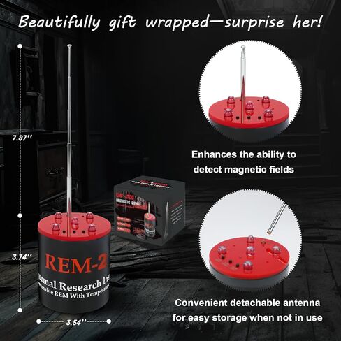 معدات صيد الأشباح EMF+ATDD، مراقبة خوارق - كاشف EMF ودرجة الحرارة الاحترافي، هوائي أكثر حساسية بنسبة 40%، 5 مستويات قابلة للتعديل، معايرة تلقائية (إصدار مطور) in Kuwait