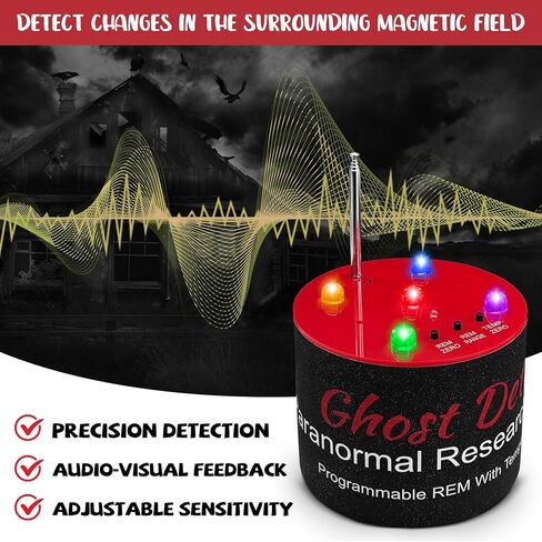Paranormal Investigation Equipment EMF+ATDD for Ghosting Hunting with High-Sensitivity Temperature Detection, EMF Meter, EMF Detector Tool for Professional Paranormal Investigators, Gift for Halloween in Saudi Arabia