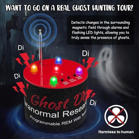 Paranormal Investigation Equipment EMF+ATDD for Ghosting Hunting with High-Sensitivity Temperature Detection, EMF Meter, EMF Detector Tool for Professional Paranormal Investigators, Gift for Halloween in Saudi Arabia