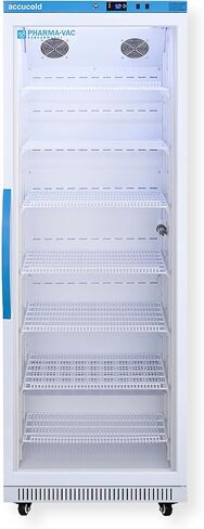 Summit Appliance Accucold ARG18PV456 Upright Vaccine Refrigerator; Certificate of Calibration Included; Designed and Purpose-built for Pharmacy; 18 cu.ft Capacity; Interior Light in Saudi Arabia