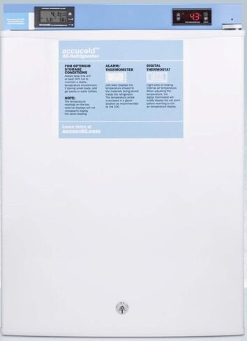 ACCUCOLD Compact Refrigerator,CDC and VFC Designed,2.4 cu.ft. Capacity, White Medical Mini Fridge - FF28LWHMED2 in Kuwait
