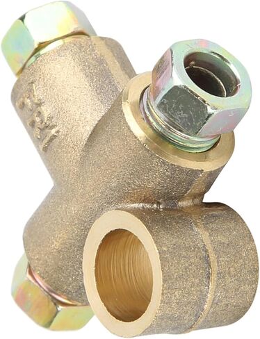 2 PCS 3 Way T shape Brake Tee With 3 Male Nuts Short Union M10 3/16in Pipe 10mm Elbow Connector Replacement Inverted Tee in Saudi Arabia