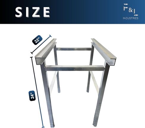 F&L Heavy-Duty Aluminum Air Handler Stand– High-Efficiency HVAC Unit for Superior Air Circulation – Corrosion-Resistant, Durable & Energy-Efficient for Home & Commercial Use (24" Tall 22" Deep L) in Kuwait