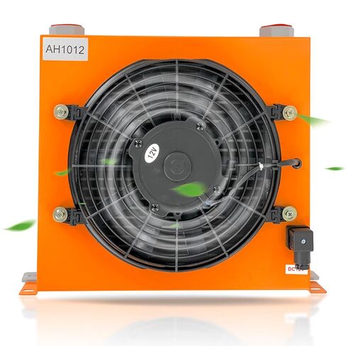 AH1012T-CA 120W 12VDC 100L/min Industrial Hydraulic Oil Cooler Flow Fan Radiator with Precise Welding & Efficient Fan Replace # AH1012T in Kuwait