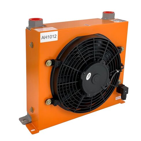 AH1012T-CA 120W 12VDC 100L/min Industrial Hydraulic Oil Cooler Flow Fan Radiator with Precise Welding & Efficient Fan Replace # AH1012T in Kuwait