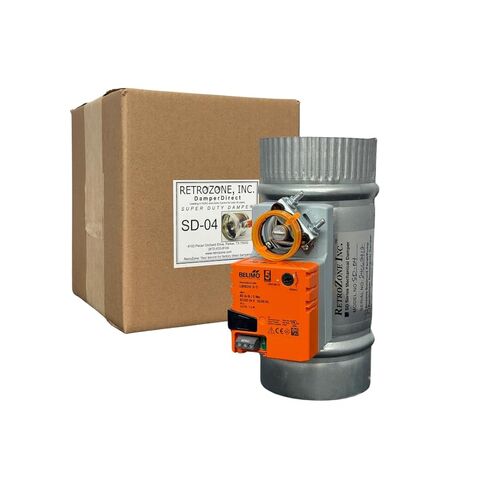 مخمد دائري Retrozone™ SuperDuty مقاس 4 بوصات - فتح/إغلاق كهربائي (SD-04) - ضمان لمدة 5 سنوات - الشحن في نفس اليوم عادةً in Kuwait