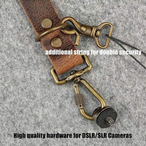 Vintage Leather 3 Point Slinger for Camera, Camera Harness with Adjustable Crossbody Shoulder Strap for DSLR/SLR, Solid Brass Hardware & Buffalo Leather Camera Strap for Photographers in Kuwait