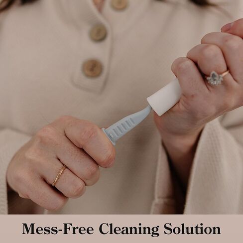 أداة تنظيف مشط وفرشاة الشعر 2 في 1 من بلير كو - أداة تنظيف فرشاة الشعر لإزالة الشعر والوبر والتراكمات - تفكيك فرشاة مستديرة سهلة - منظف الفرشاة للصالون والاستخدام المنزلي in Kuwait