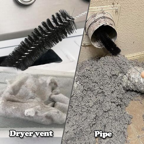 مجموعة تنظيف فتحات المجفف الاحترافية مع فرشاة فراغ مرنة طويلة، أداة إزالة الوبر، منظف لفائف الثلاجة in Kuwait