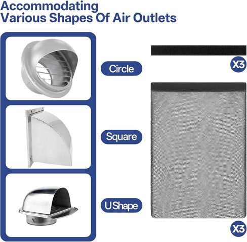 3 قطع من جهاز التقاط الوبر للمجفف، جهاز التقاط الوبر بفتحة تهوية المجفف، جهاز التقاط الوبر لتنفيس المجفف، كيس غبار لالتقاط الوبر من أجل فتحة التهوية الداخلية والخارجية in Kuwait