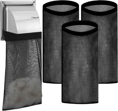 Dryer Lint Catcher 3-Pack: Reusable Outdoor Lint Trap for Dryer Ventilation with Sticky Strips - Lint Collector for Dryer to Enhance Efficiency in Saudi Arabia