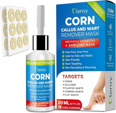 Corn Remover Liquid for Toes Feet: 20ml Salicylic Acid for Foot Corns Calluses Wart Removal at Work Home - Safe for Kids Teens Adults Seniors Athletes Runners Workers Men Women in Saudi Arabia