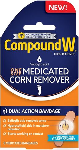 ضمادات الذرة الطبية لإزالة الذرة بخطوة واحدة من مركب دبليو الغروانية المائية مع حمض الساليسيليك، عدد 8 in Kuwait