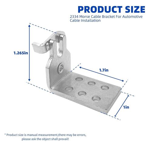 2334 Morse Cable Bracket, Throttle Cable Bracket，Clutch Cable Mounting Bracket for Automotive, Universal Carburetor Linkage Plate 2Pcs in Kuwait