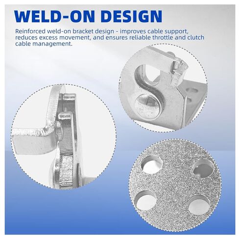 2334 Morse Cable Bracket, Throttle Cable Bracket，Clutch Cable Mounting Bracket for Automotive, Universal Carburetor Linkage Plate 2Pcs in Kuwait