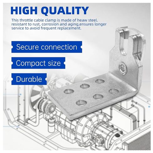 2334 Morse Cable Bracket, Throttle Cable Bracket，Clutch Cable Mounting Bracket for Automotive, Universal Carburetor Linkage Plate 2Pcs in Kuwait