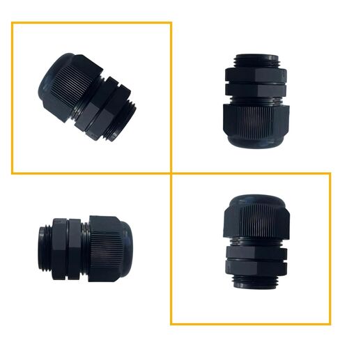 10 قطع من غدد الكابلات السوداء مقاس 1/4 بوصة NPT، مقابض سلك تخفيف الضغط من النايلون المقاوم للماء IP68، موصلات سلكية قابلة للتعديل 3-6.5 مم مع حشوات مطاطية وصواميل للتركيبات الكهربائية لصندوق التوصيل in Kuwait