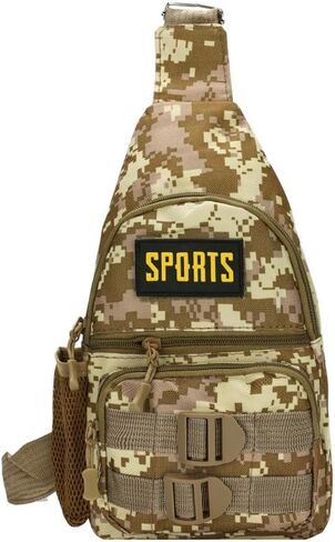 حقيبة الصدر المموهة متعددة الجيوب ذات سعة كبيرة للتخييم في الهواء الطلق والمشي لمسافات طويلة in Kuwait