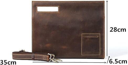 حقيبة ساع جلد طبيعي للرجال موضة رجل مجنون الحصان جلد البقر حقيبة يد ريترو الذكور حقيبة حقيبة سفر حقائب اليد in Kuwait